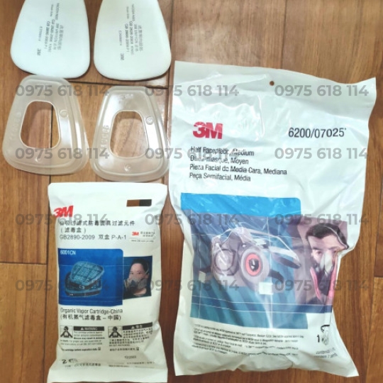 Mặt nạ phòng khói 2 phin 3M 6200