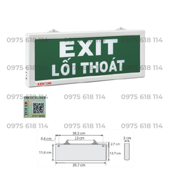  Đèn Exit Kentom