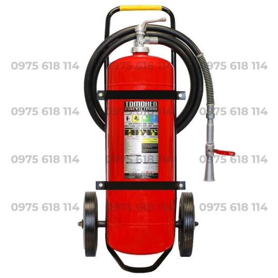 Bình bột  ABC 35Kg xe đẩy Tomoken