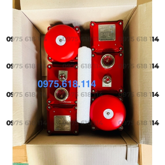 Tổ hợp nút ấn kết hợp Chuông báo cháy DWE-FCS loại chống nổ