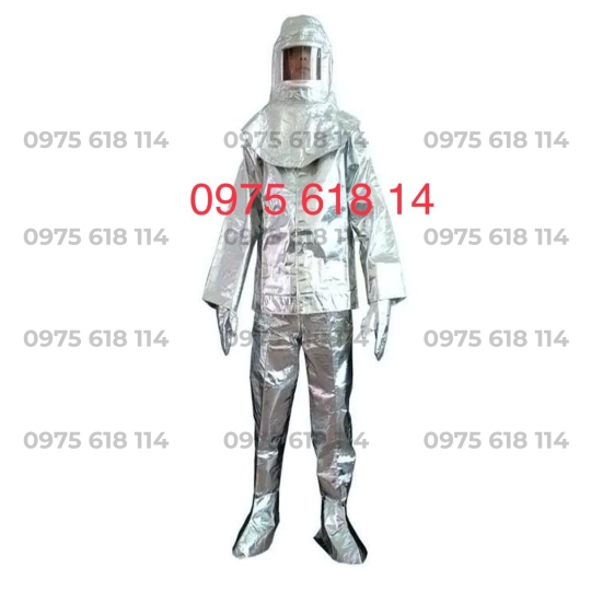 Bộ quần áo chịu nhiệt tráng bạc 